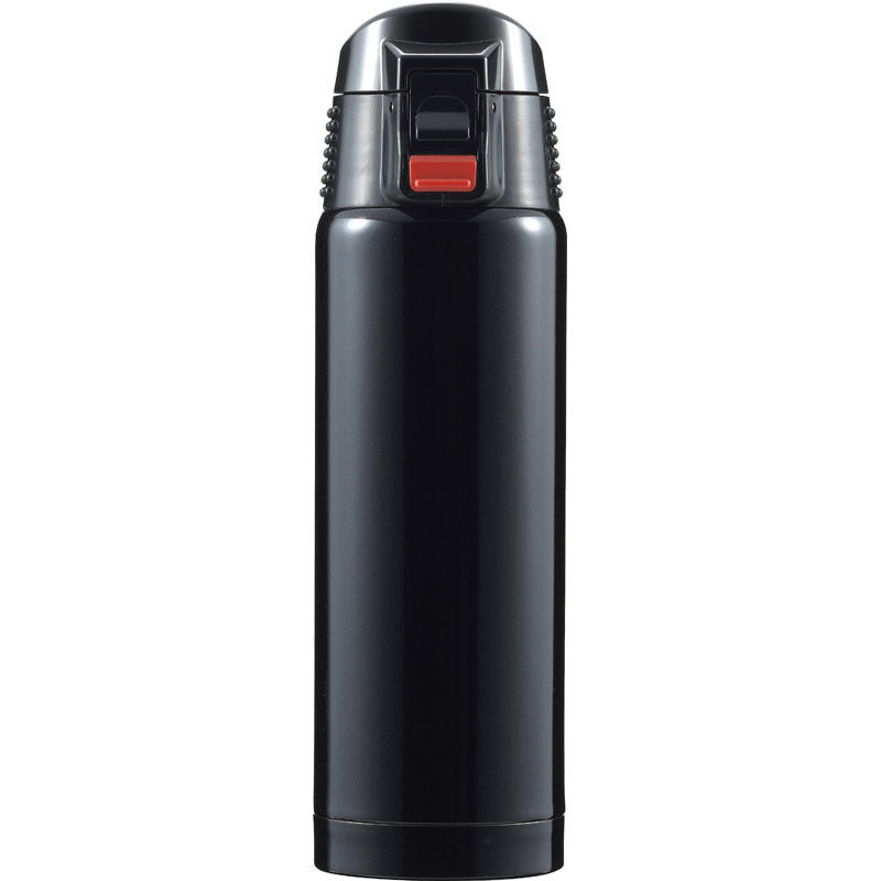 ジール 真空二重断熱構造ワンタッチ式マグボトル５００ｍＬ ブラック F-2443