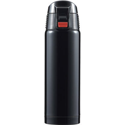 ジール 真空二重断熱構造ワンタッチ式マグボトル５００ｍＬ ブラック F-2443