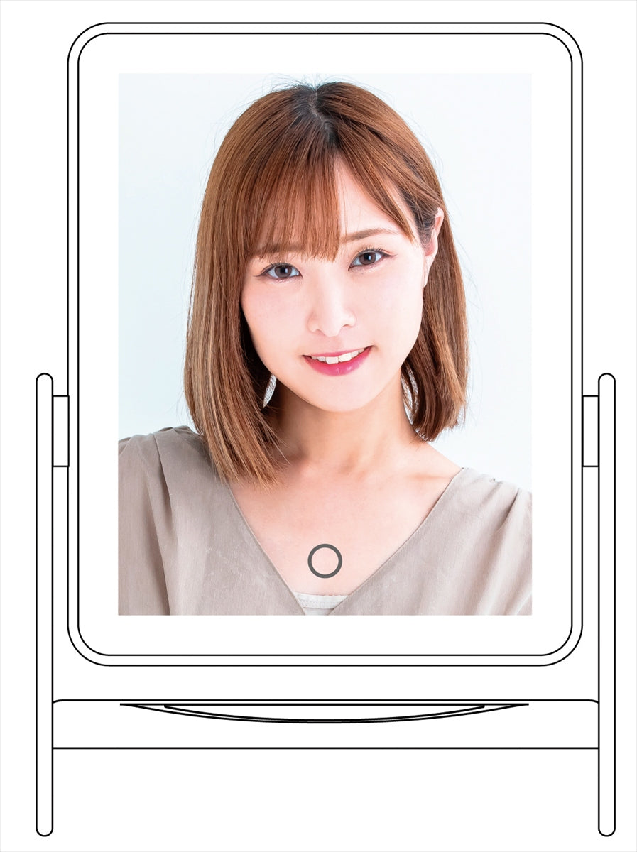 卓上ＬＥＤライトアップミラー（電池式） 30820