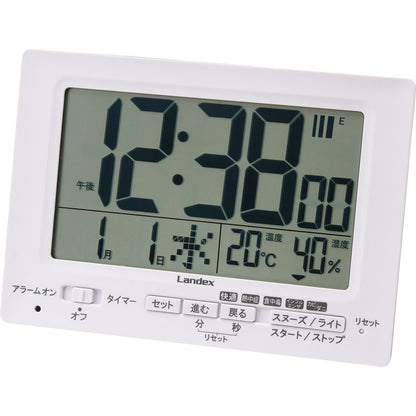 ランデックス デジタル電波時計　ｎｅｏプラスタイマー YT5278WH