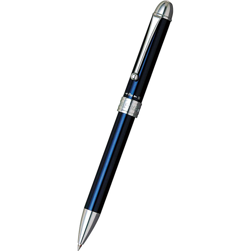プラチナ ダブルアクションＲ３メタル 多機能ペン ブルー MWB-1000C