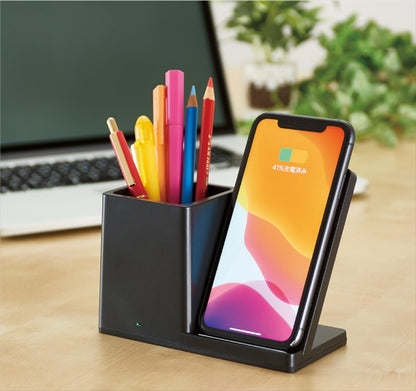 ペンホルダー付ワイヤレス充電器 6178-23