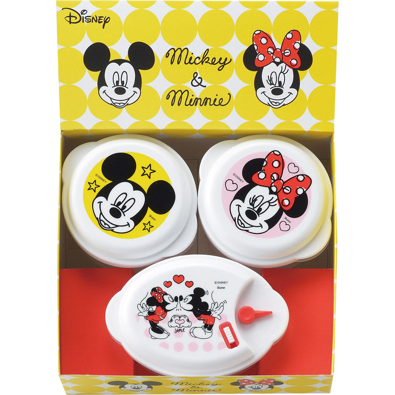 ミッキー＆ミニー ポップトーン 電子レンジ容器３ｐｃ MM-107