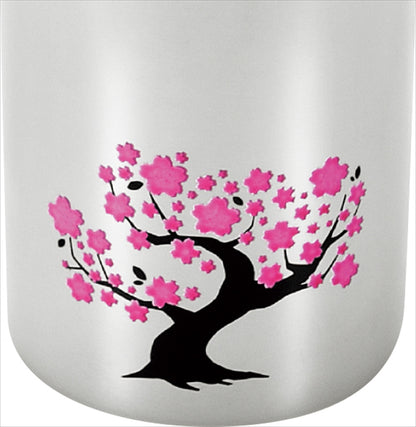 燕熟の技 感温ステンレスタンブラー３００ｍＬ 桜 EJK-300