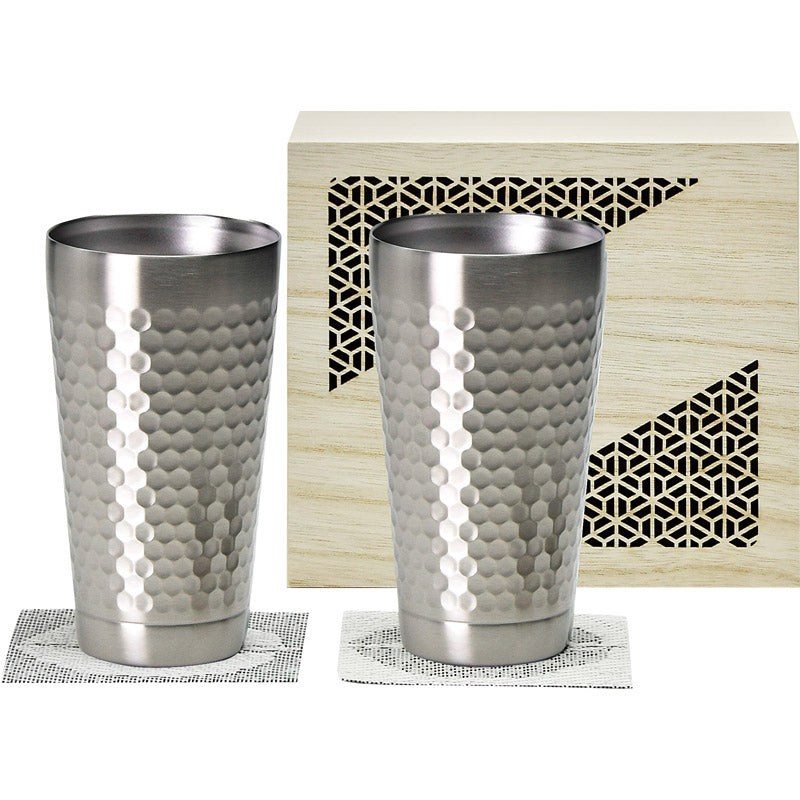 ＴＵＣＨＩＭＥ ２層タンブラー　３５０ｍＬ　ペア木箱入 CTHM-05-KI