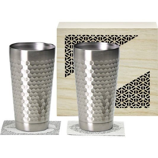 ＴＵＣＨＩＭＥ ２層タンブラー　３５０ｍＬ　ペア木箱入 CTHM-05-KI