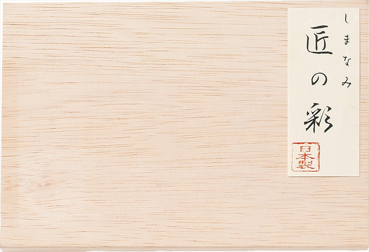 今治 しまなみ匠の彩 フェイスタオル１Ｐ（国産木箱入） ブルー IMK-135BL