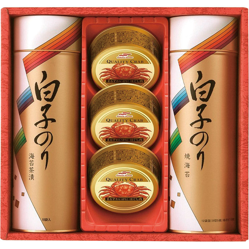 白子のり のりとカニ缶詰合せ SN-400
