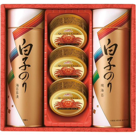 白子のり のりとカニ缶詰合せ SN-400