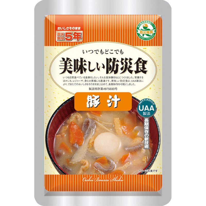 ＵＡＡ食品美味しい防災食 豚汁　１８０ｇ×５０食