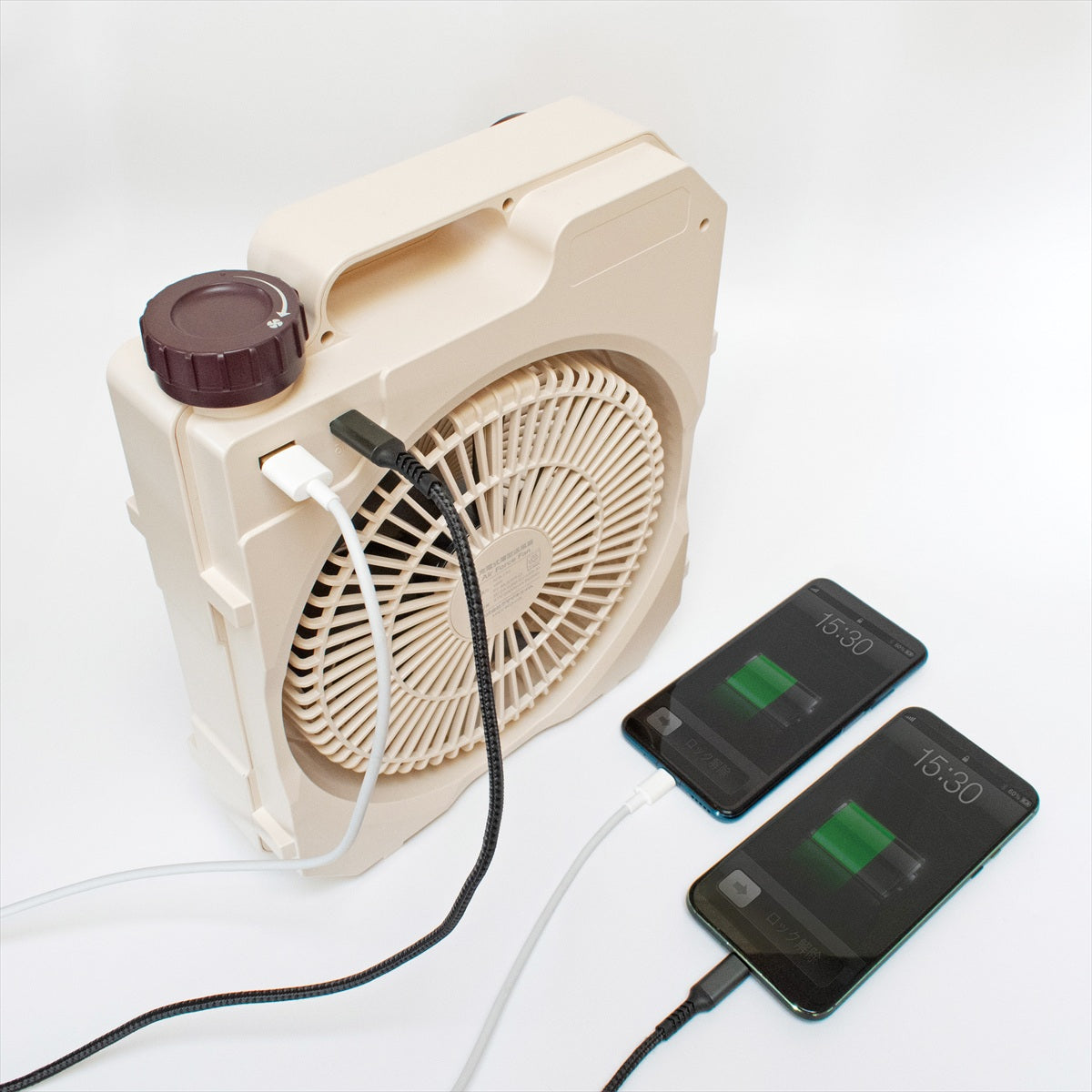 コンフォート 充電式薄型送風扇　エアフォースファン クリームベージュ AF8-17B
