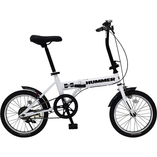 ハマー ノーパンク１６インチ折畳自転車ＷＨ MG-HM16N-WH
