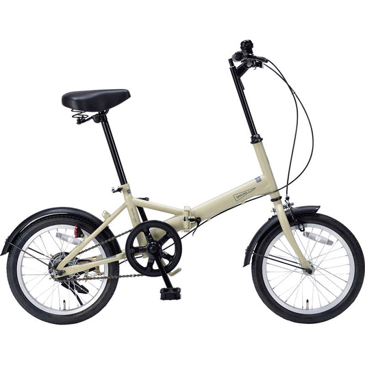 マイパラス １６インチ折りたたみ自転車 サンドベージュ MF101-SA