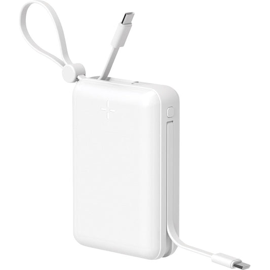 HIDISC ケーブル一体型ＰＤ２０Ｗ対応モバイルバッテリー 20000ｍＡｈ ホワイト HD4-MBTC20W2CPD20WH