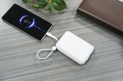 HIDISC ケーブル一体型ＰＤ２０Ｗ対応モバイルバッテリー 20000ｍＡｈ ホワイト HD4-MBTC20W2CPD20WH