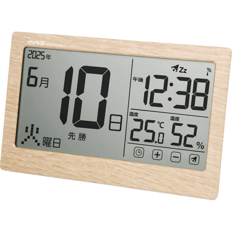 マグ 電波カレンダー時計 T798NZ