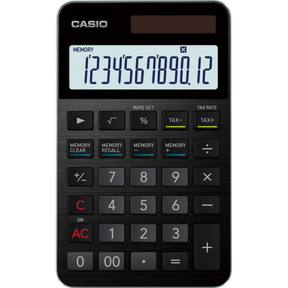 カシオ 大判手帳型高級電卓 ブラック S100NB-BK