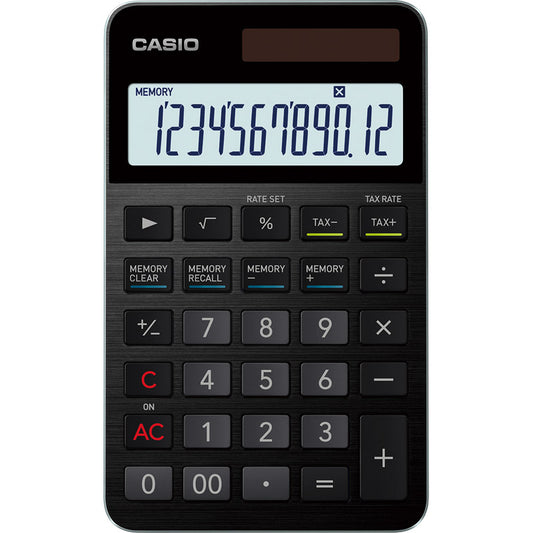 カシオ 大判手帳型高級電卓 ブラック S100NB-BK