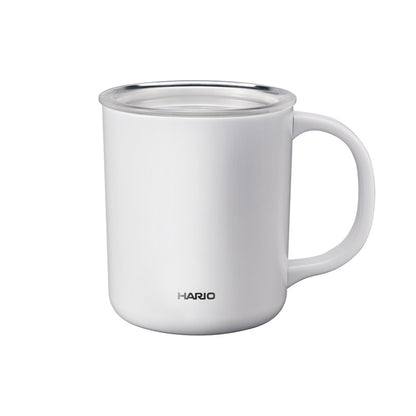 ハリオ セラミックコーティング　真空二重保温マグ　３５０ｍＬ ホワイト CMG-350-W