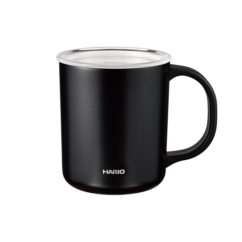 ハリオ セラミックコーティング　真空二重保温マグ　３５０ｍＬ ブラック CMG-350-B