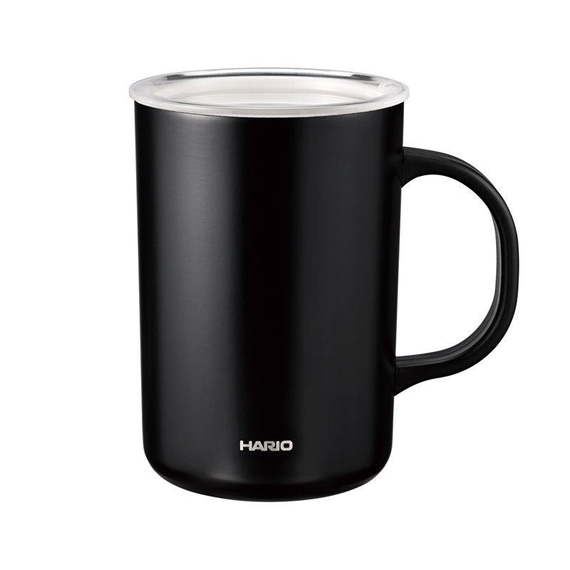 ハリオ セラミックコーティング　真空二重保温マグ　４７０ｍＬ ブラック CMG-470-B