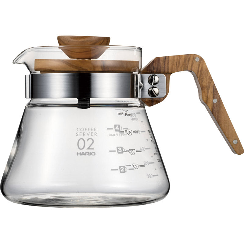 ハリオ コーヒーサーバー４００ｍＬ　オリーブウッド VCWN-40-OV