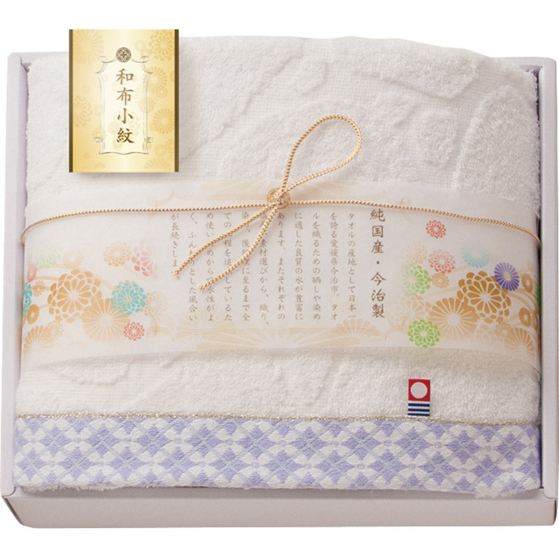 今治 和布小紋 バスタオル１Ｐ WFK-021A PU