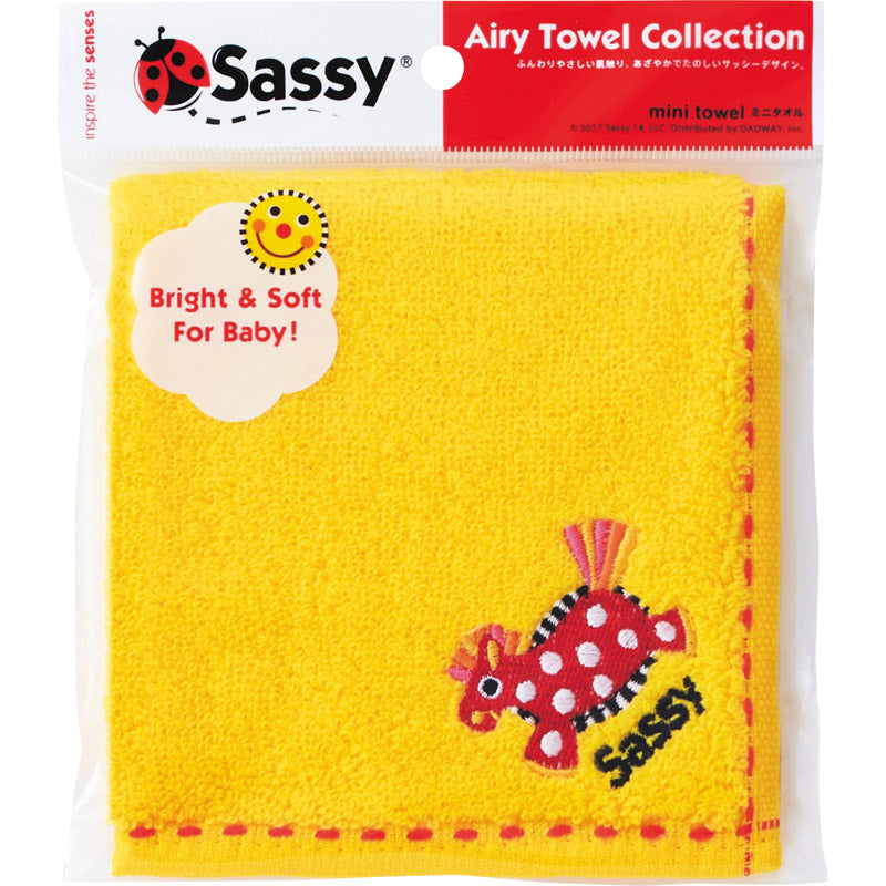 サッシー タオルハンカチ１Ｐ イエロー SM-9454