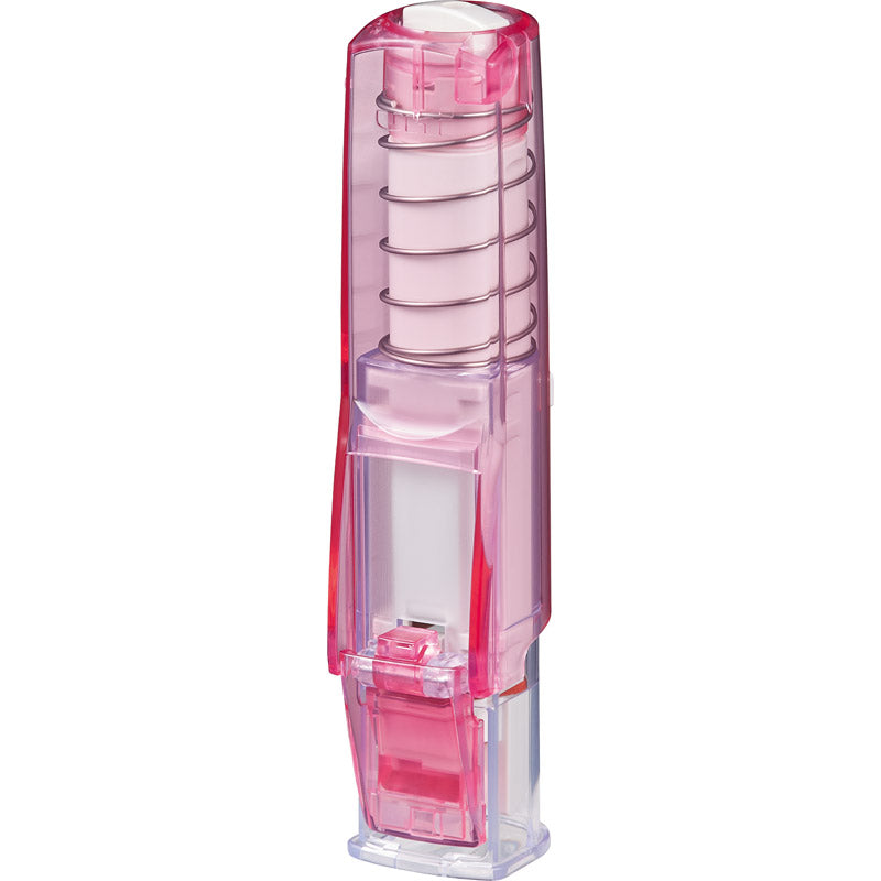 三菱 はん蔵 ワンタッチ印鑑ホルダー 透明ピンク HLD-2T・13箱付