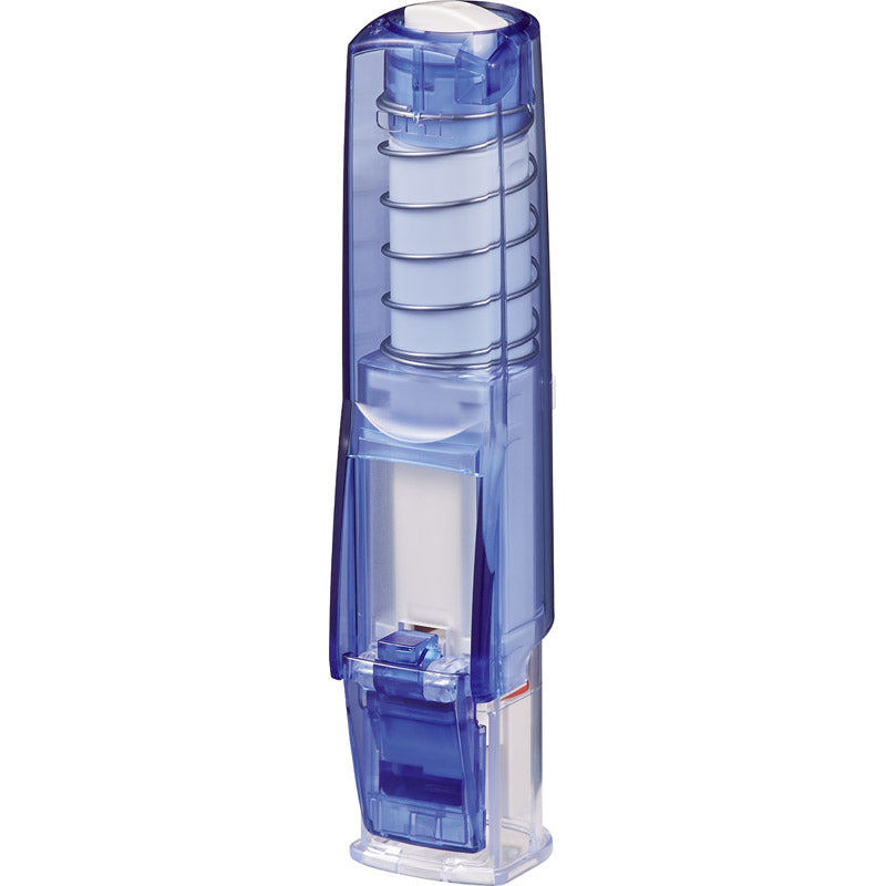 三菱 はん蔵 ワンタッチ印鑑ホルダー 透明青 HLD-2T・33箱付