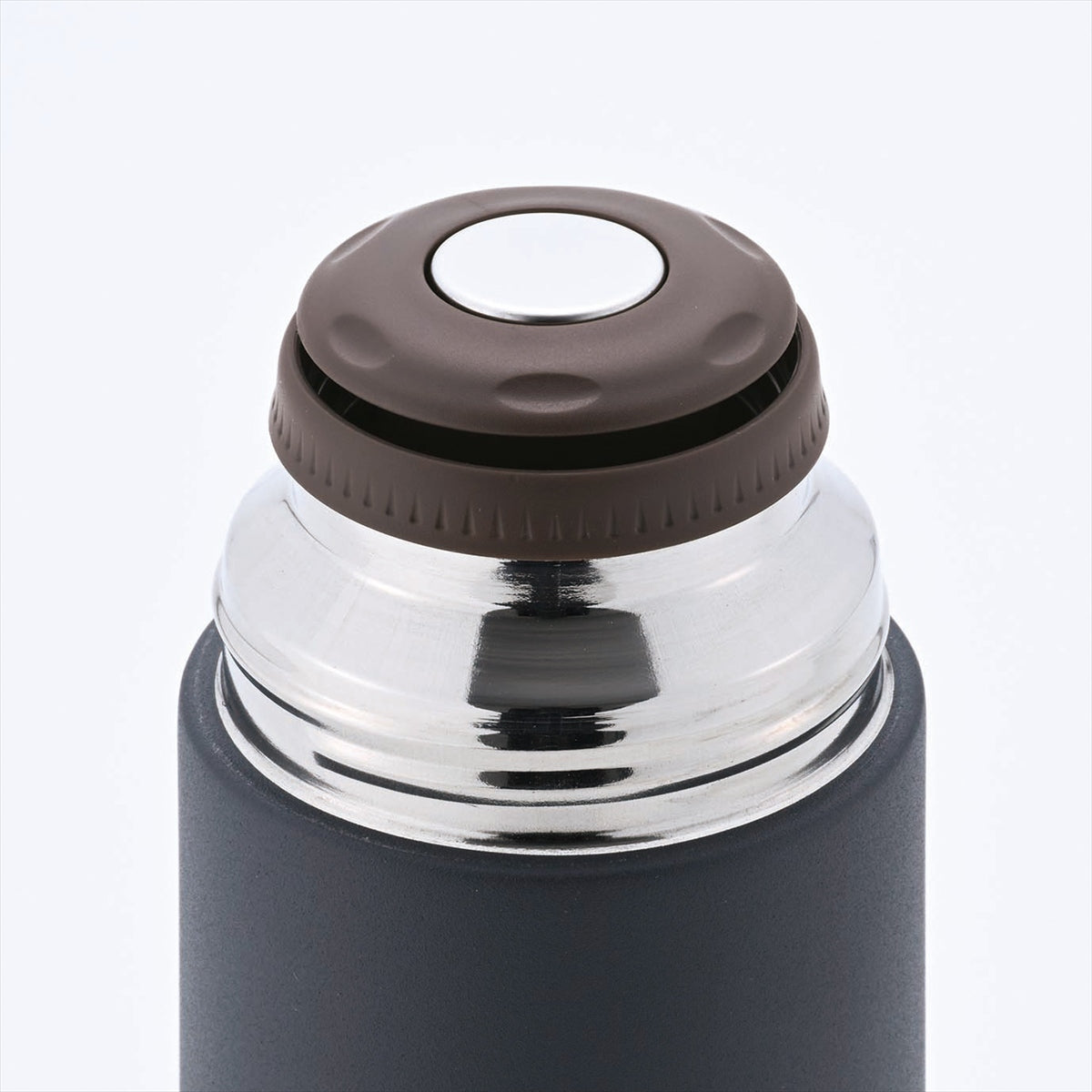 ココカフェ コップ付き真空二重ボトル　４５０ｍＬ チャコール CC-23