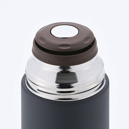 ココカフェ コップ付き真空二重ボトル　４５０ｍＬ チャコール CC-23