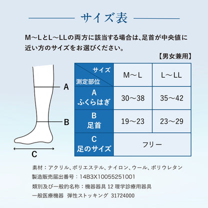 【ARISAYA】　ARISAYA.Dr　着圧ソックス　むくみ リンパ 美脚　一般医療機器 弾性ストッキング　引き締め 着圧靴下 ふくらはぎサポーター 脚サポーター レディース メンズ 産後 高齢者　つま先あり　ノーマルタイプ　ブラック